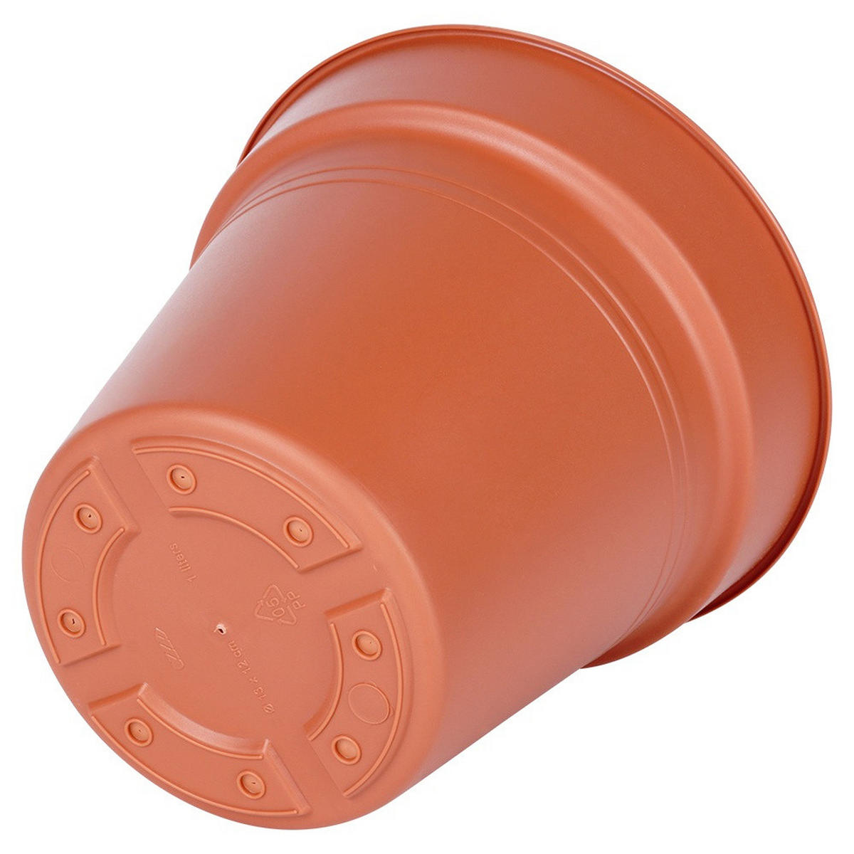 GARTENTOPF-SET Kunststoff 3 Stk. 13 cm Terracotta - Terracotta, Kunststoff (12cm) - ProGarden