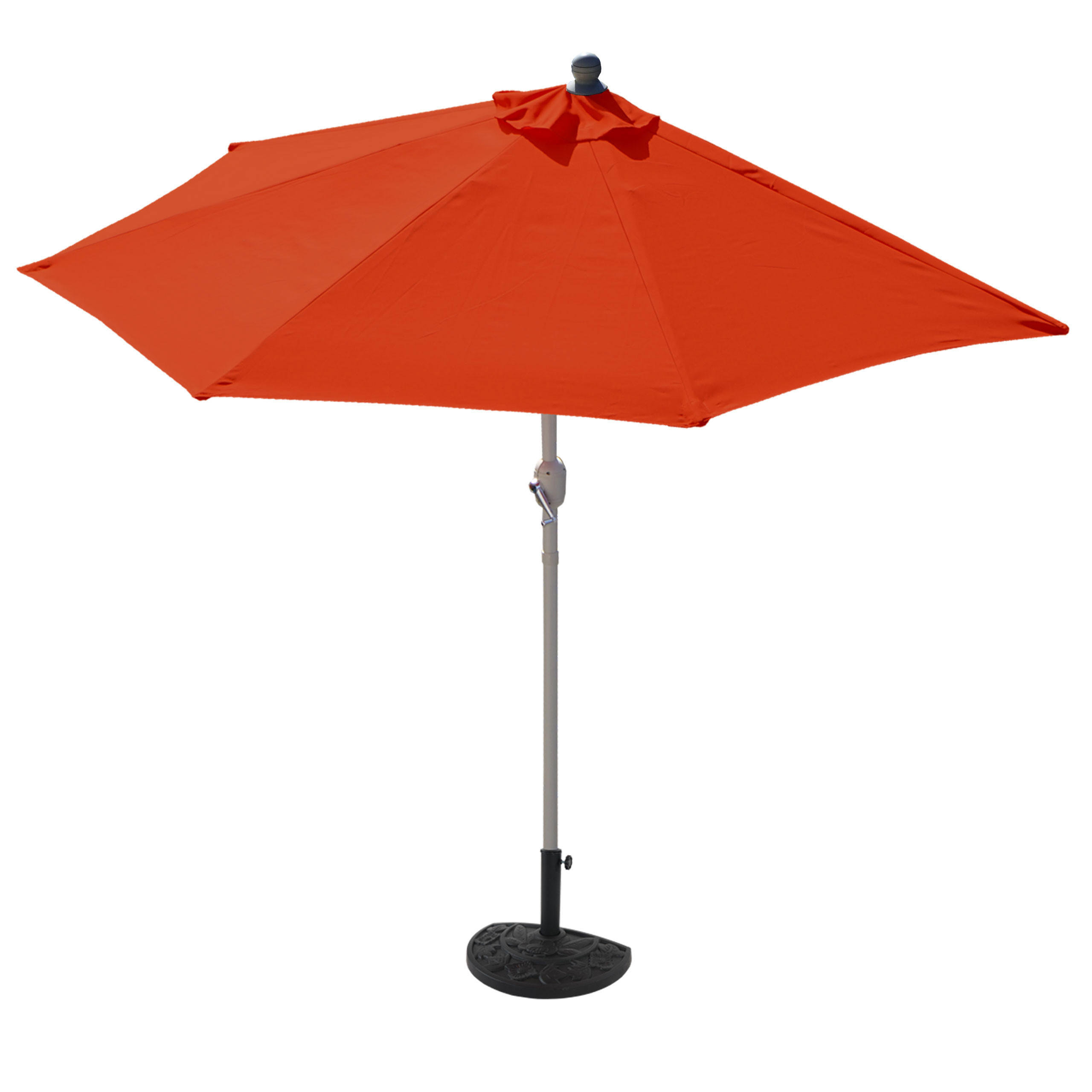 SONNENSCHIRM I HALBRUND UV 50+ Orange - Orange, Textil (260/135cm) - MCW