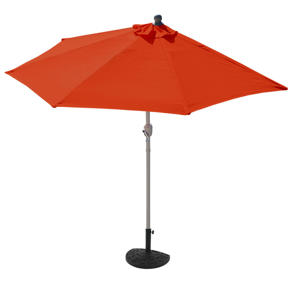 SONNENSCHIRM I HALBRUND UV 50+ Orange - Orange, Textil (260/135cm) - MCW