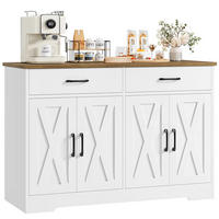 SIDEBOARD 120x81x40 cm Küchenschrank mit 2 Schubladen, weiß - Weiß, Holz (120/81/40cm) - Coonoor