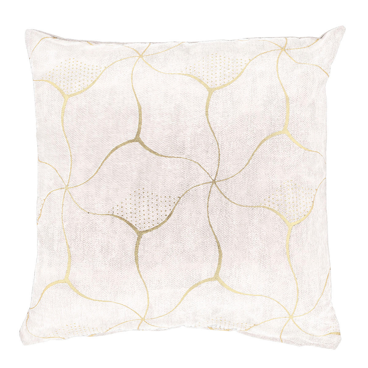 DEKOKISSEN Celina Weiß 45/45/8 cm - Weiß, Textil (45/45cm) - Unique Living