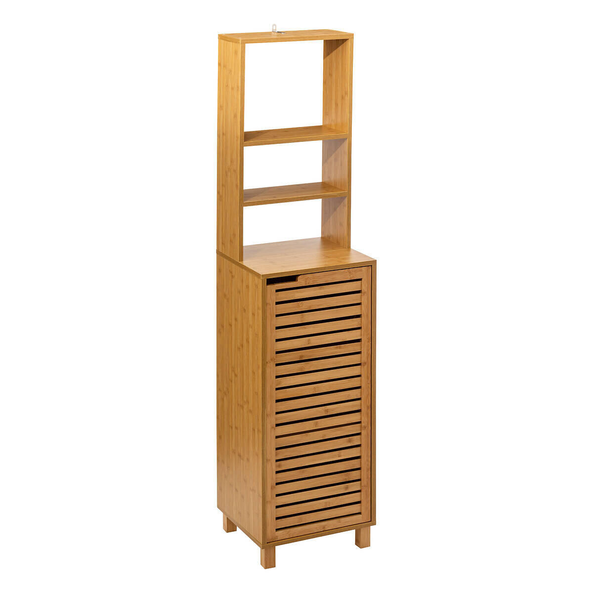 BADEZIMMERSCHRANK Sicela Bambus 38/33/168 cm - Braun, Naturmaterialien (33/168/38cm)