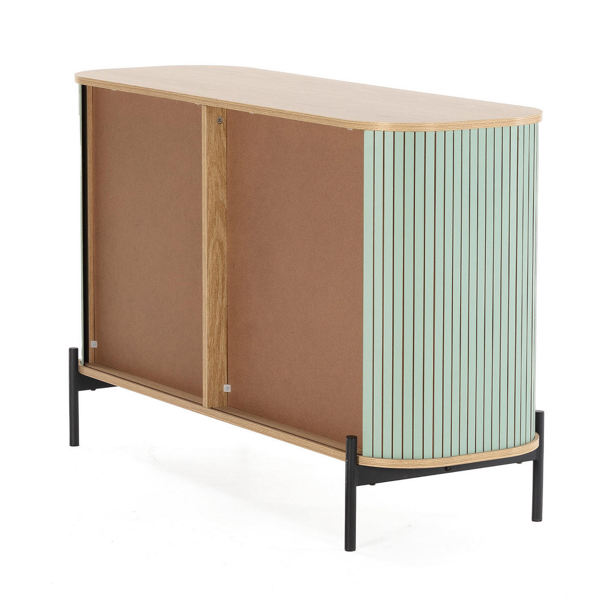 SIDEBOARD Mónaco 2 türen blaue Farbe - Blau, Holzwerkstoff (120/75/40cm)