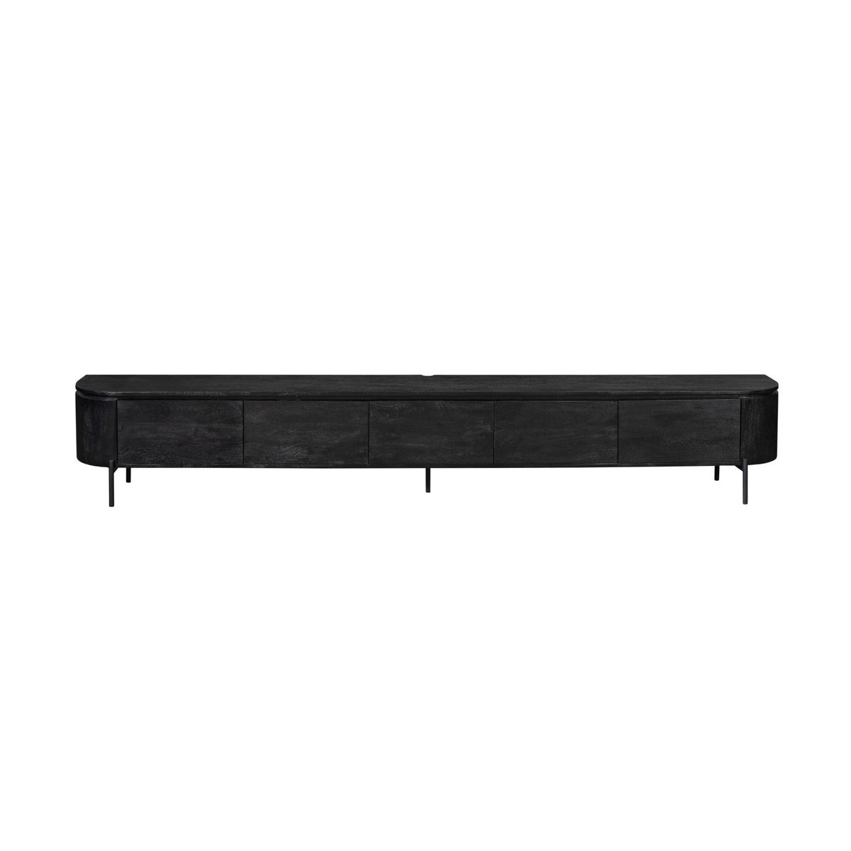 TV-MÖBEL Excellent Schwarz 35/280/30 cm - Schwarz, Holz (280/30/35cm) - Starfurn