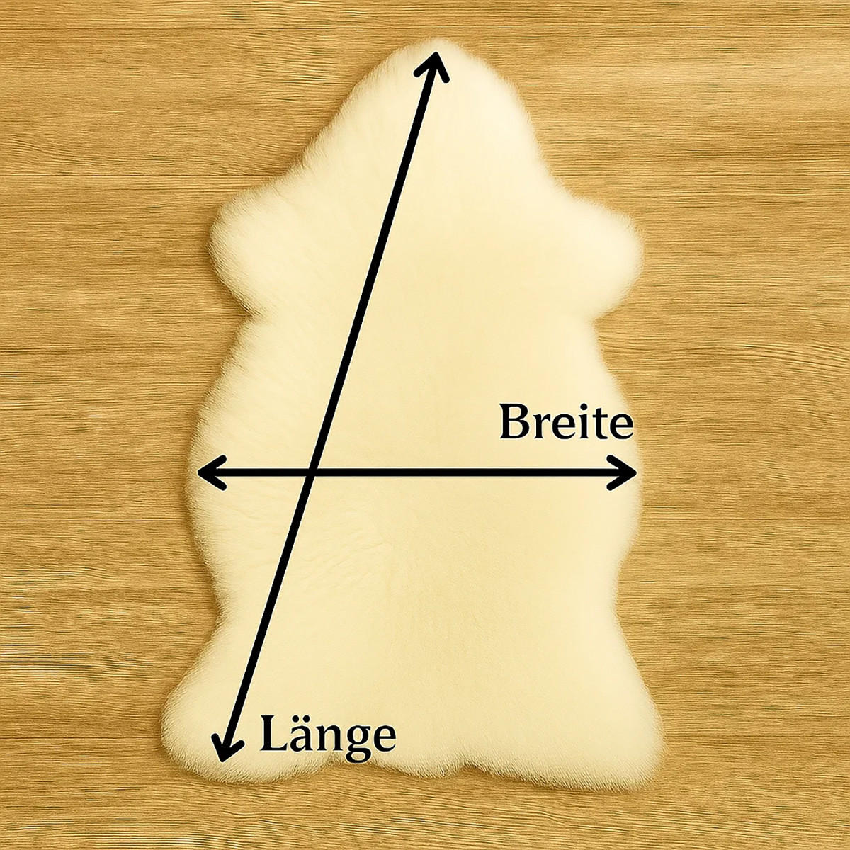 SCHAFFELL Natur Mauve Grau Lila Weich & Dicht ca. 110 cm - Lila/Mauve, Fell (60/110cm) - Provellus