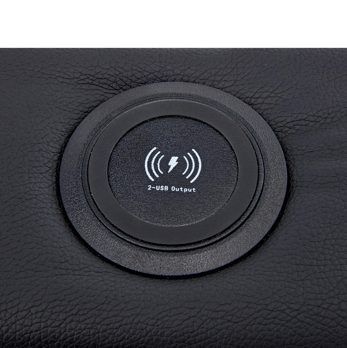 POLSTERBETT mit Stauraum, USB und LED 160x200 cm PU Black - Schwarz, Metall (160/200cm) - Meubliv