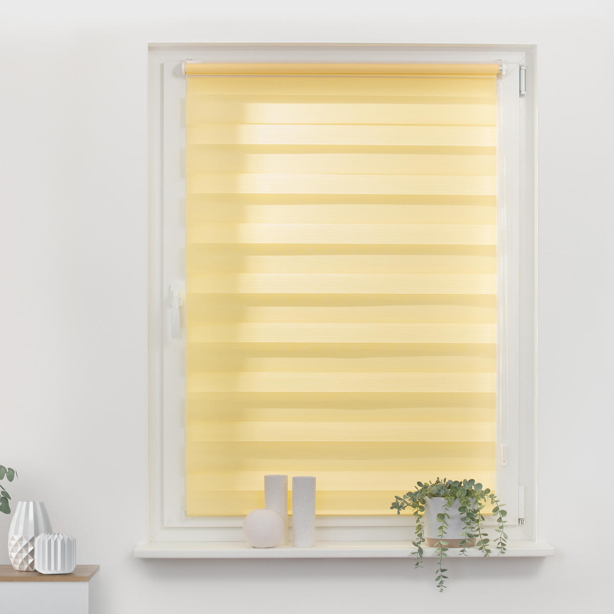 DUO ROLLO KLEMMFIX, OHNE BOHREN - Gelb, Kunststoff (60/220cm) - Lichtblick Original