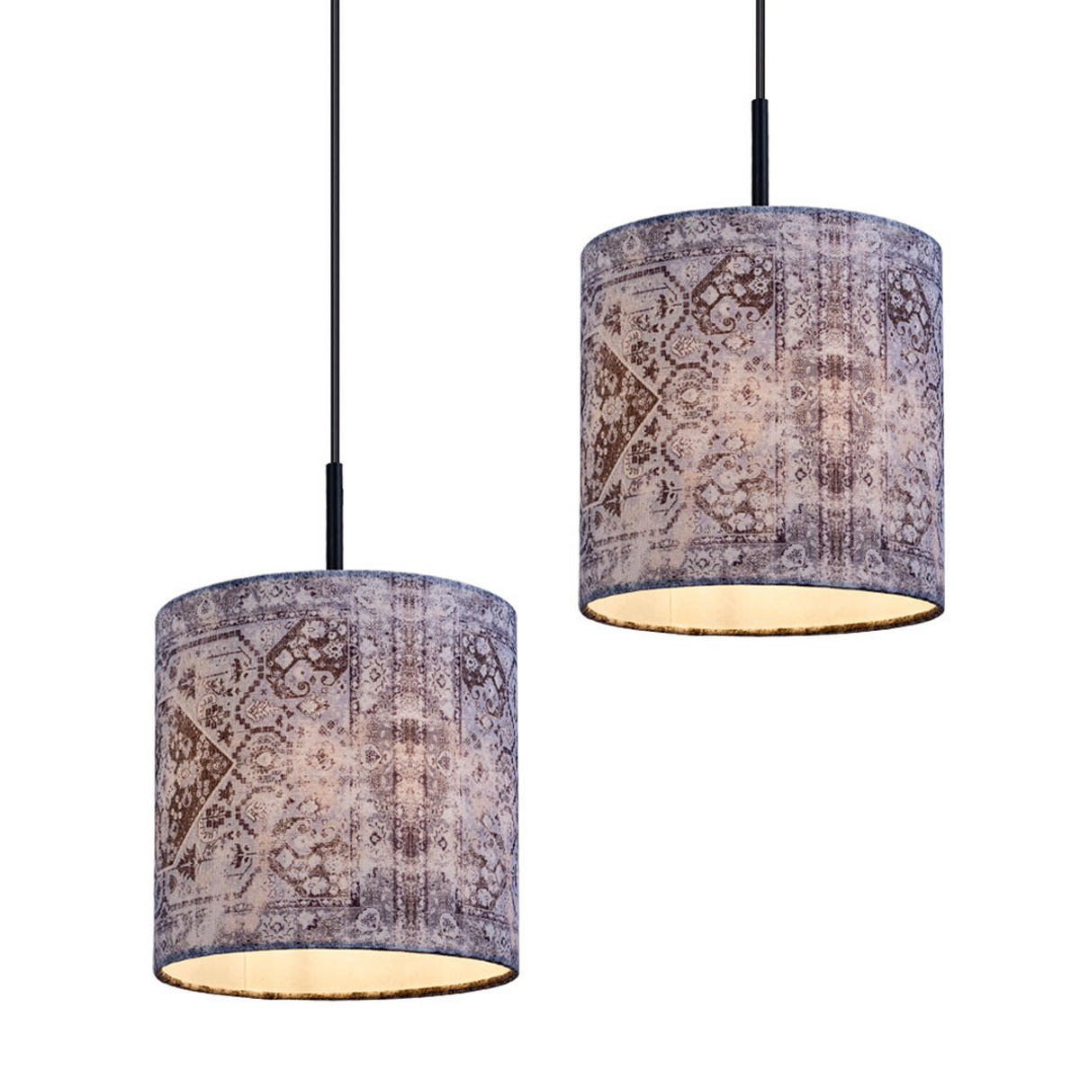 HÄNGELEUCHTE GABRIELE Metall Grau - Grau, Metall (100/20/150cm)