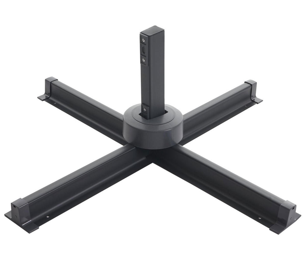 AMPELSCHIRM RUND Cremeweiß 400/400 cm - Weiß, Textil (420/400cm) - MCW