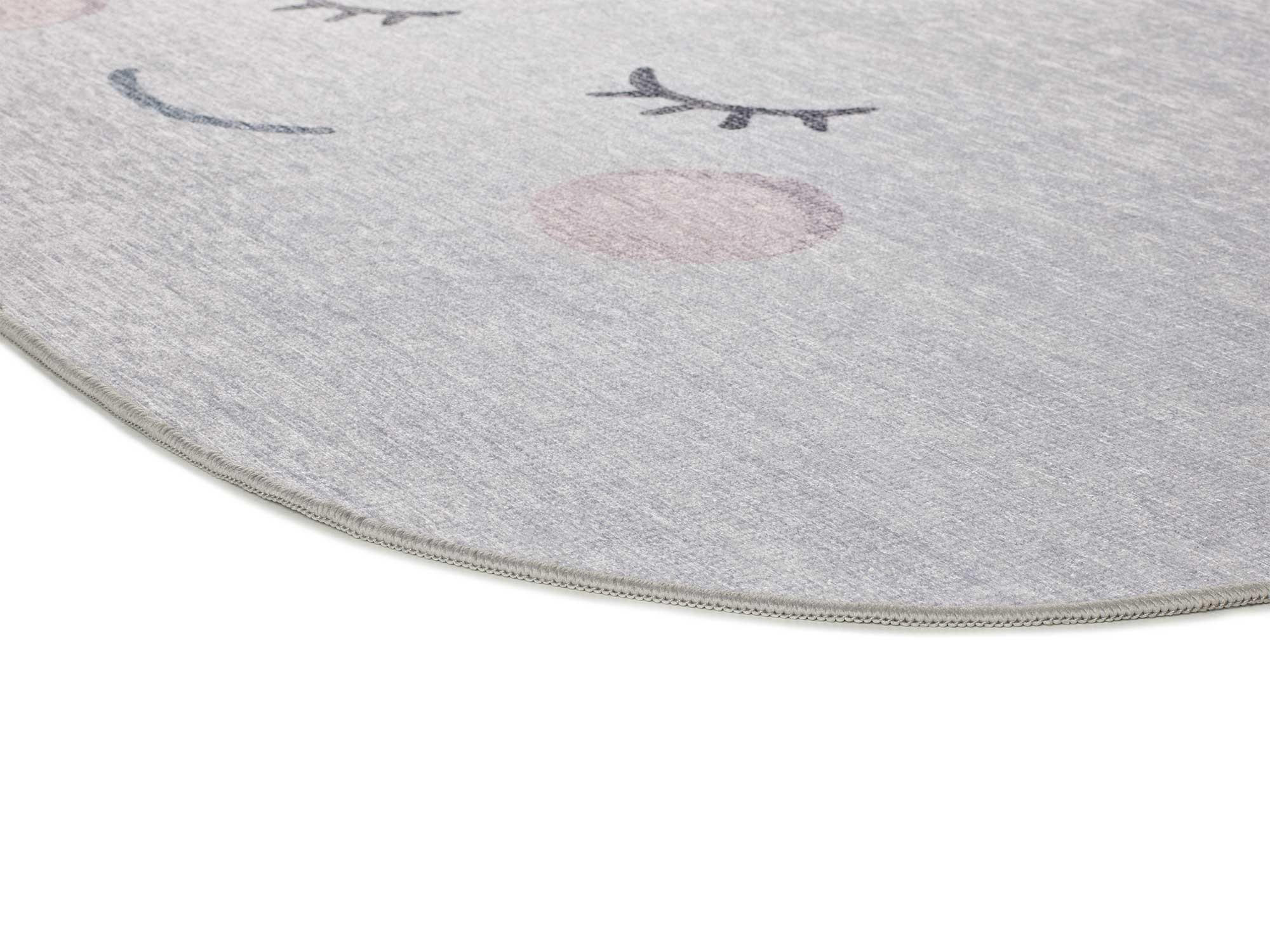KINDERTEPPICH Waschbar Silber Candy 80/120 cm - Silberfarben, Kunststoff/Textil (80/120cm) - Atticgo
