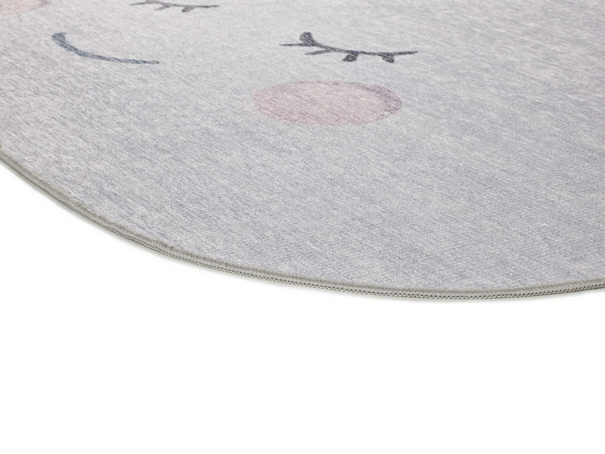 KINDERTEPPICH Waschbar Silber Candy 80/120 cm - Silberfarben, Kunststoff/Textil (80/120cm) - Atticgo