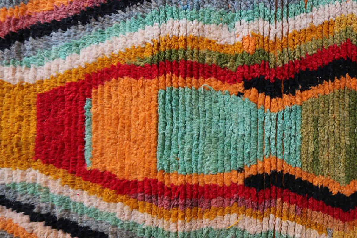 BERBERTEPPICH Teppichläufer aus reiner Wolle 250x 350 cm - Orange, Naturmaterialien (250/350cm) - AFK Living