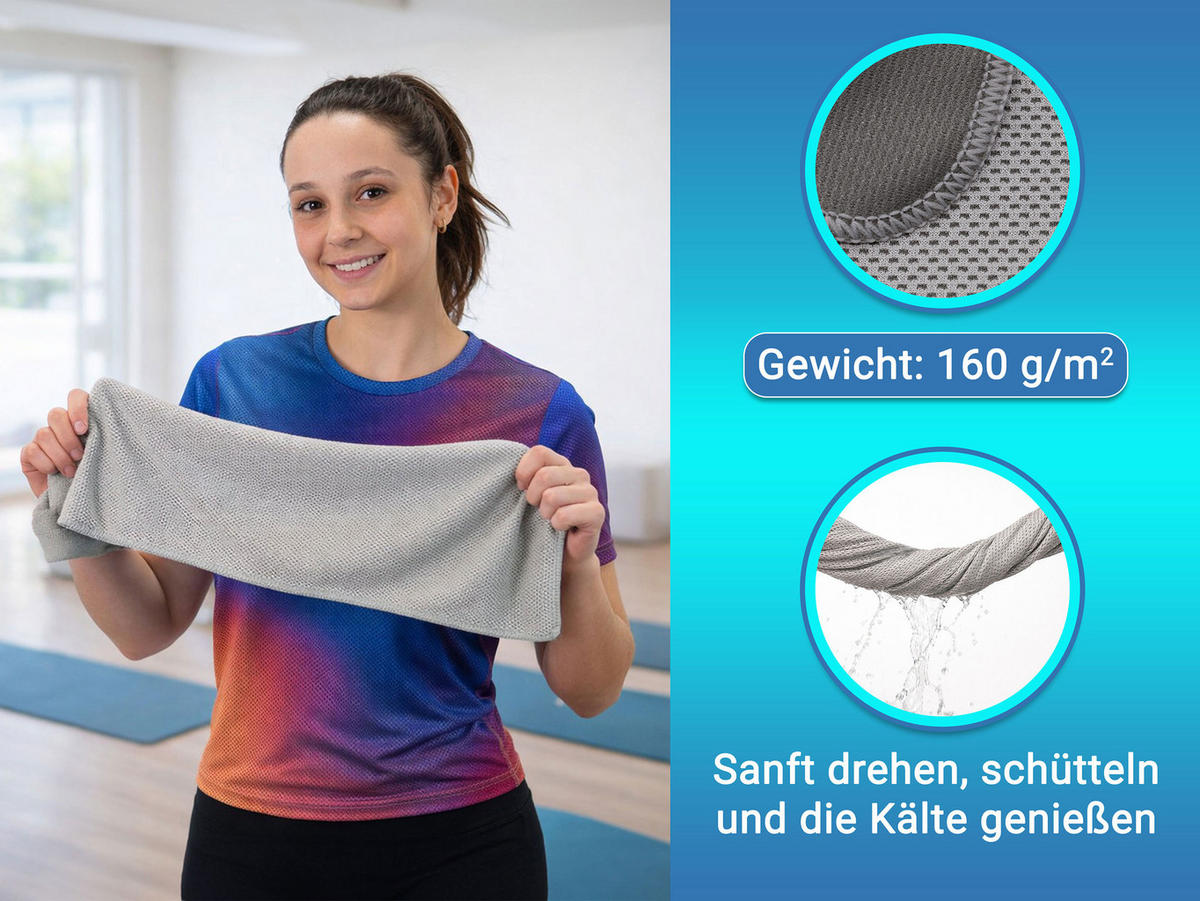 HANDTÜCHER, 30x90 cm, 100% Polyester, Grau - Anthrazit, Textil (30/90cm) - Zollner