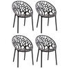 STUHL Holle - 2er Set schwarz - Schwarz, Kunststoff (59/60/80cm) - TPFLiving