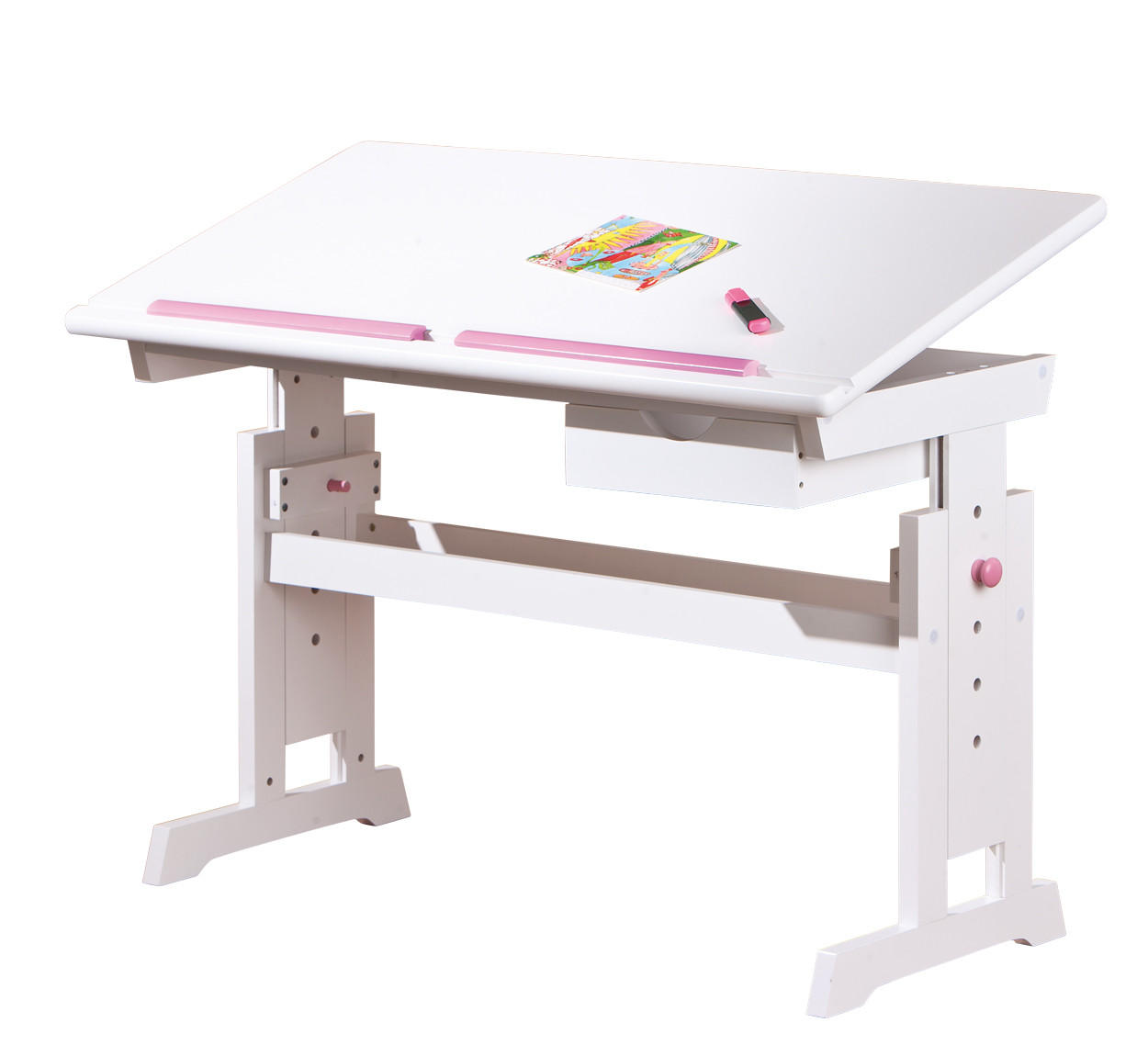 SCHREIBTISCH Weiß - Weiß, Holzwerkstoff (109/63/55cm) - ebuy24