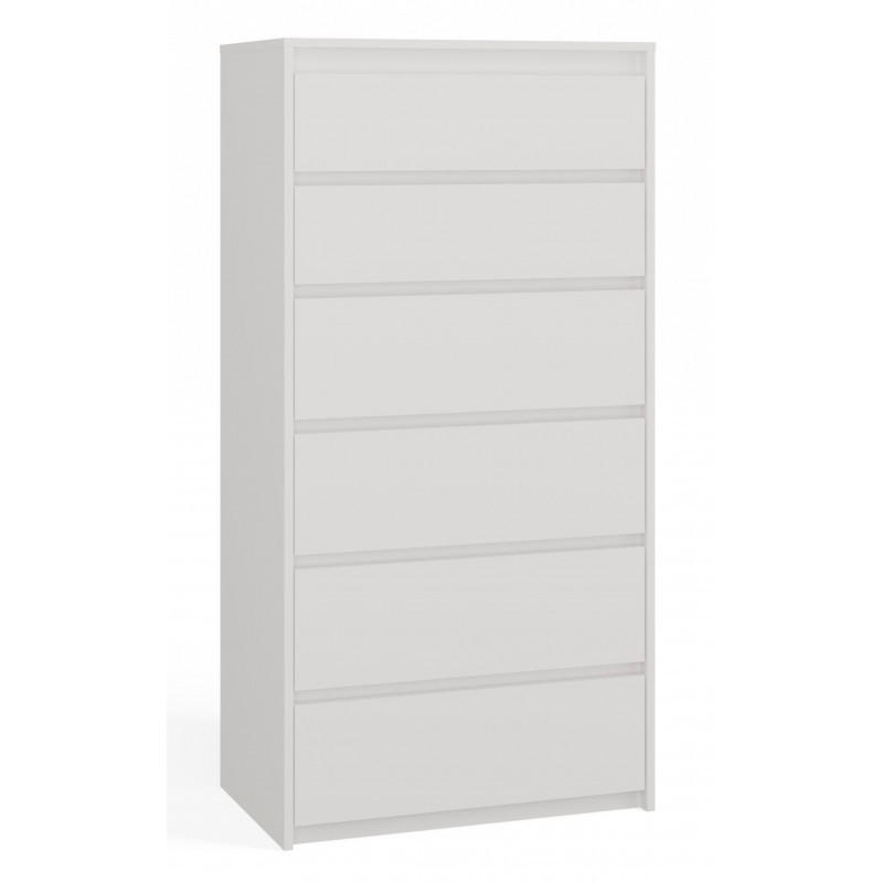 KOMMODE Weiß 70/139/43 - Weiß, Holzwerkstoff (70/139/43cm) - RAUMHIRSCH FURNITURE