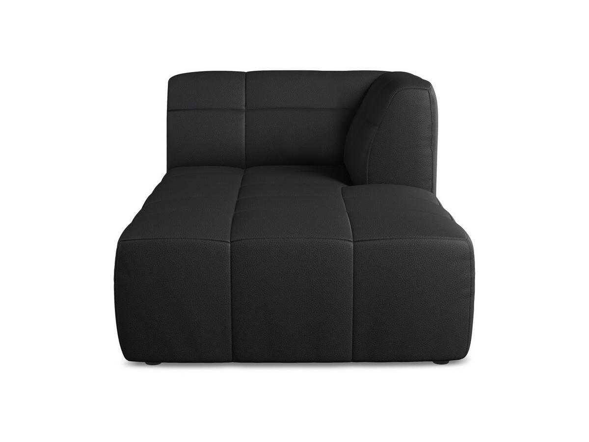 SOFAELEMENT Rechts Kunstleder Schwarz - Schwarz, Holzwerkstoff/Kunststoff (101/77/175cm) - Makamii