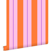 TAPETE Streifen 50 x 900 cm - Orange, Papier (50/900cm) - ESTAhome