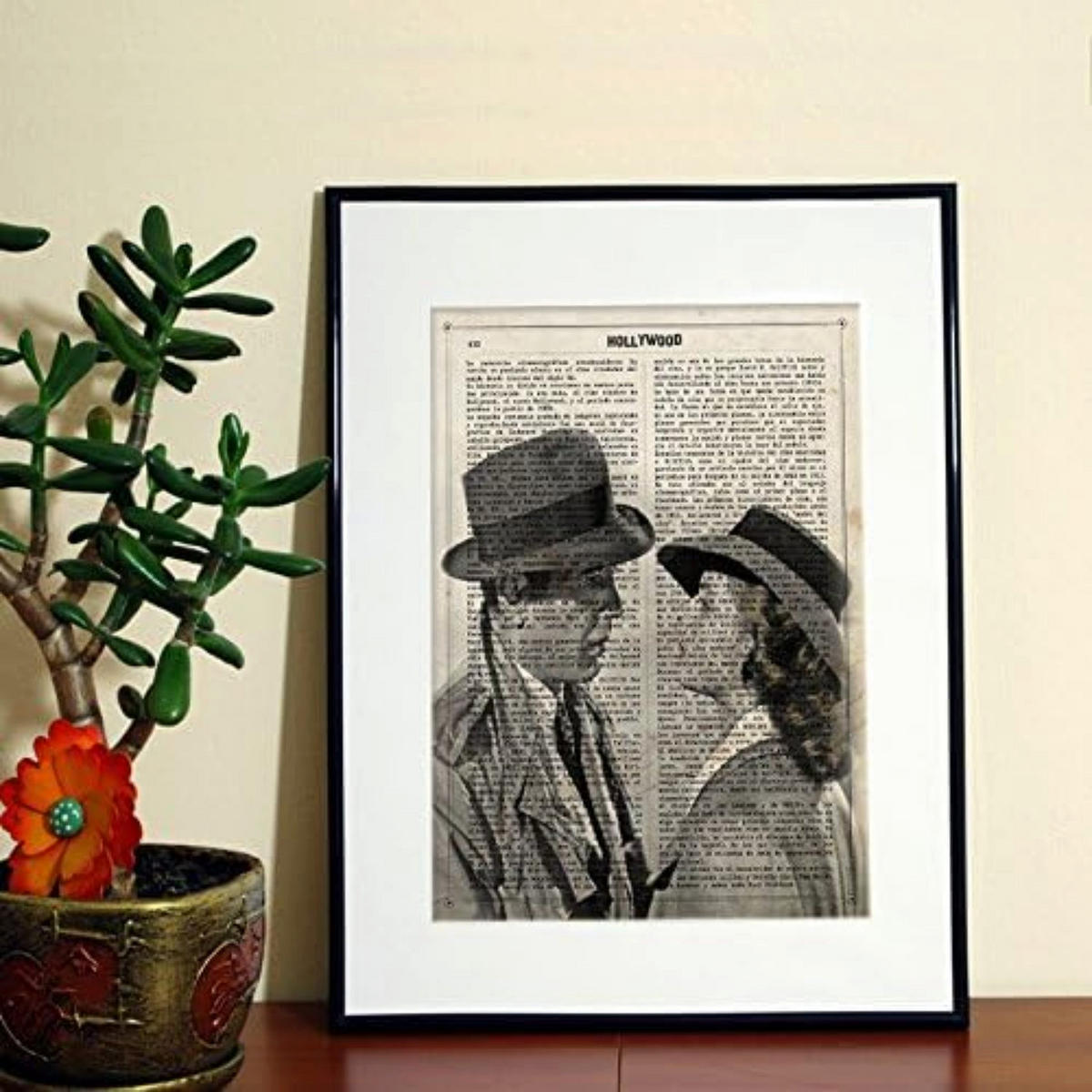 POSTER Alte Hollywood-Film Casablanca Größe 24x30 cm Rahmenlos - Klar, Papier (24/1/30cm) - Nacnic