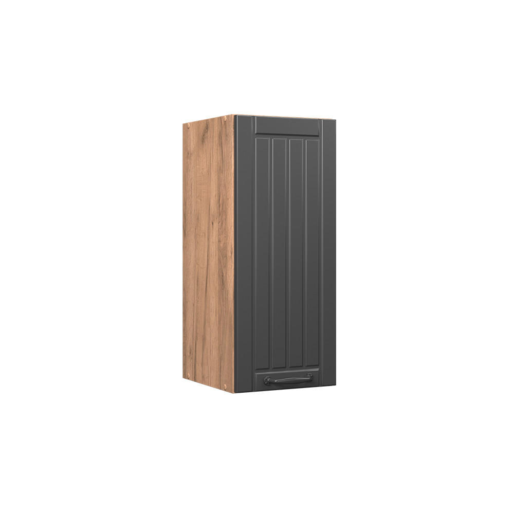 HÄNGESCHRANK Fame-Line Dunkelgrau 30 cm - Honigeiche/Dunkelgrau, Holzwerkstoff (30/72/34.1cm) - Vicco