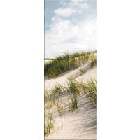 GLASBILD 30x80 cm Strand und Meer - Beige, Glas (30/80cm) - artissimo