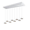 LED-HÄNGELEUCHTE Santa Air 8-flammig Weiß - Weiß, Metall (11/11/3.2cm) - s.luce
