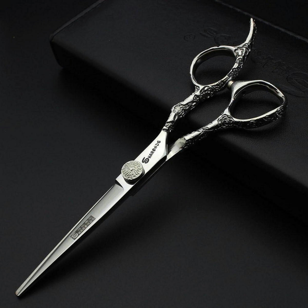 HAARSCHERE 6 Zoll professionell Edelstahl ergonomisch - Silberfarben, Metall (3/1.5/22cm)