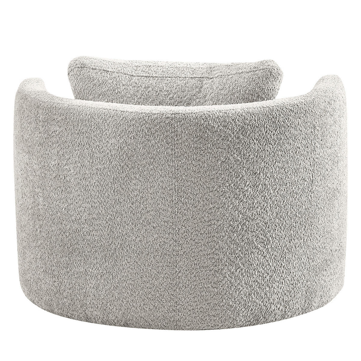 XXL-SESSEL - Schwarz/Grau, Textil/Metall (95/77/95cm) - home24