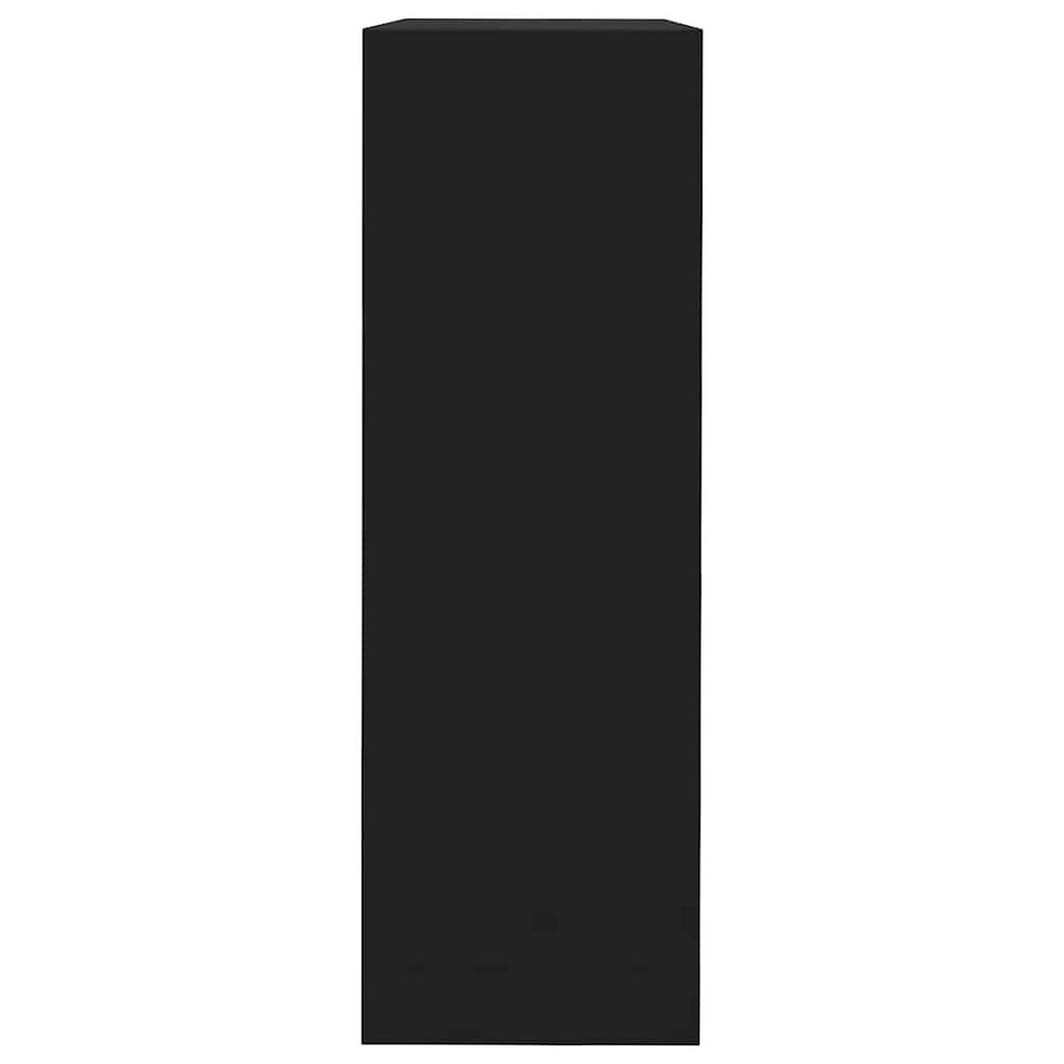 WANDREGALESET 3-tlg. 24-30/10/24-30 cm aus MDF Schwarz Max. Belastbarkeit 5 KG - Schwarz, Holzwerkstoff (30/30/10cm) - vidaXL