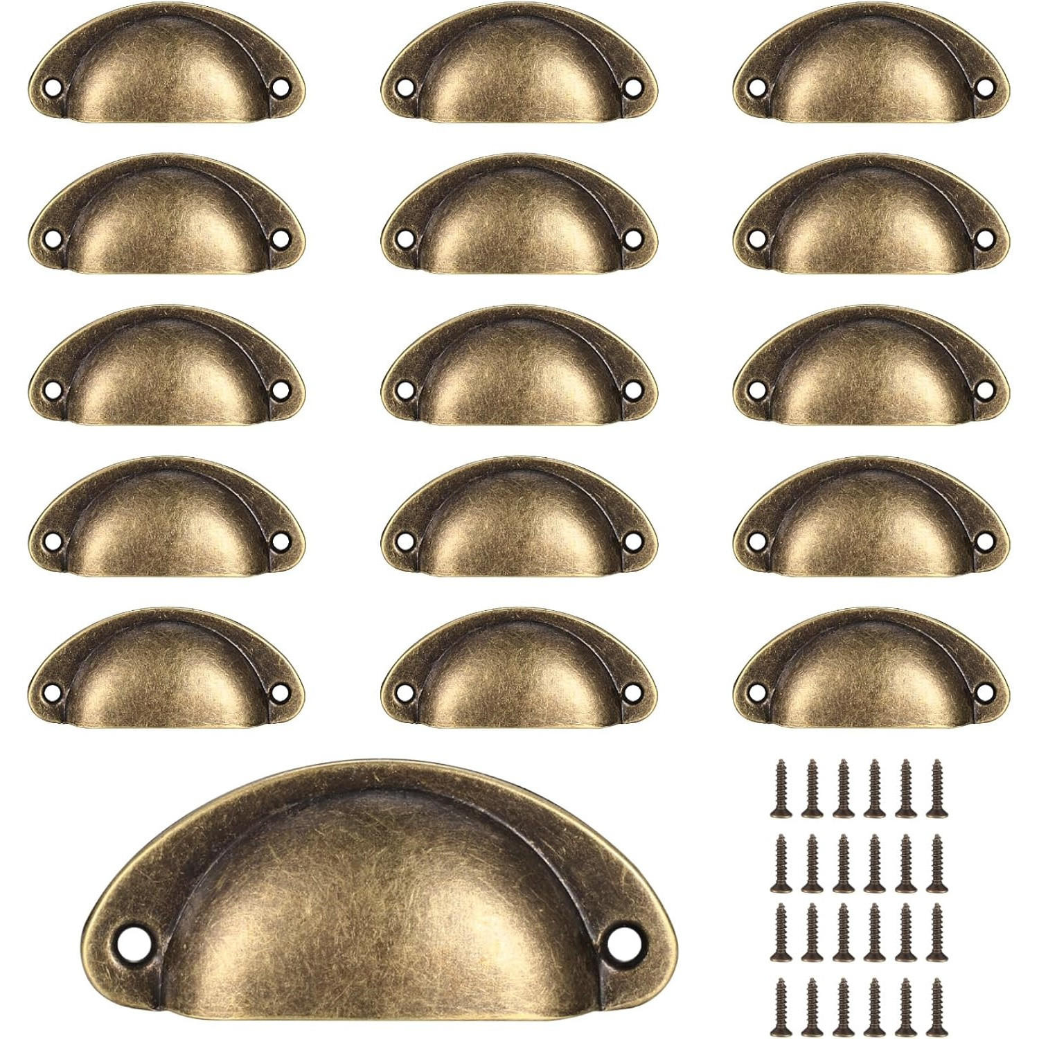 SCHRANKKNOPF 16er-Set - Orange, Metall (3.3/1.8/8.1cm)