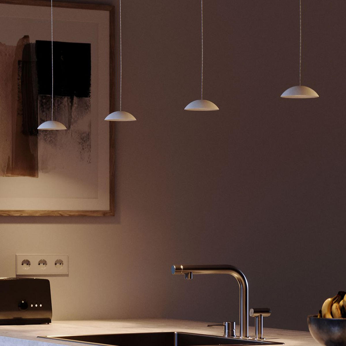 LED-HÄNGELEUCHTE Santa Neo 1.5m Abhängung Weiß Ø 11cm - Weiß, Metall (11/11/3.2cm) - s.luce