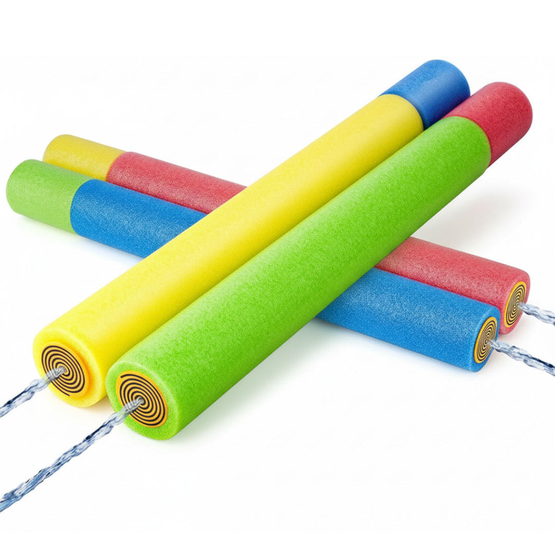 WASSERPISTOLE XXL 4er Set 54-92 cm Bunt, Wasserblaster, Wasserspielzeug, Poolspielzeug, Strandspielzeug, Gartenspielzeug, Outdoor Spielzeug, Sommer - Multicolor, Kunststoff (95/35/10cm) - Sena