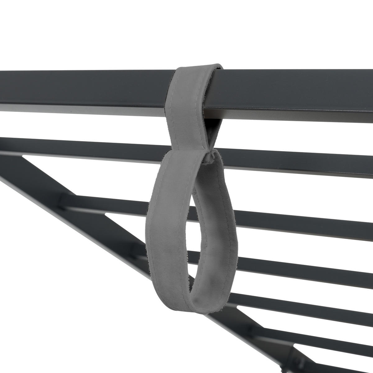 POLSTERBETT aus Samt 90x200 cm in Grau mit hydraulischem Stauraum - Grau, Textil (90/200cm) - Modfu