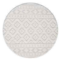 KURZFLOR-TEPPICH Lounge 9999 Creme 200 cm Rund - Creme, Textil (200/200cm) - carpet city