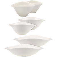SCHALEN-TRIO Vapiano weiß 6-tlg. - Weiß, Keramik (2/2/2cm) - Villeroy & Boch
