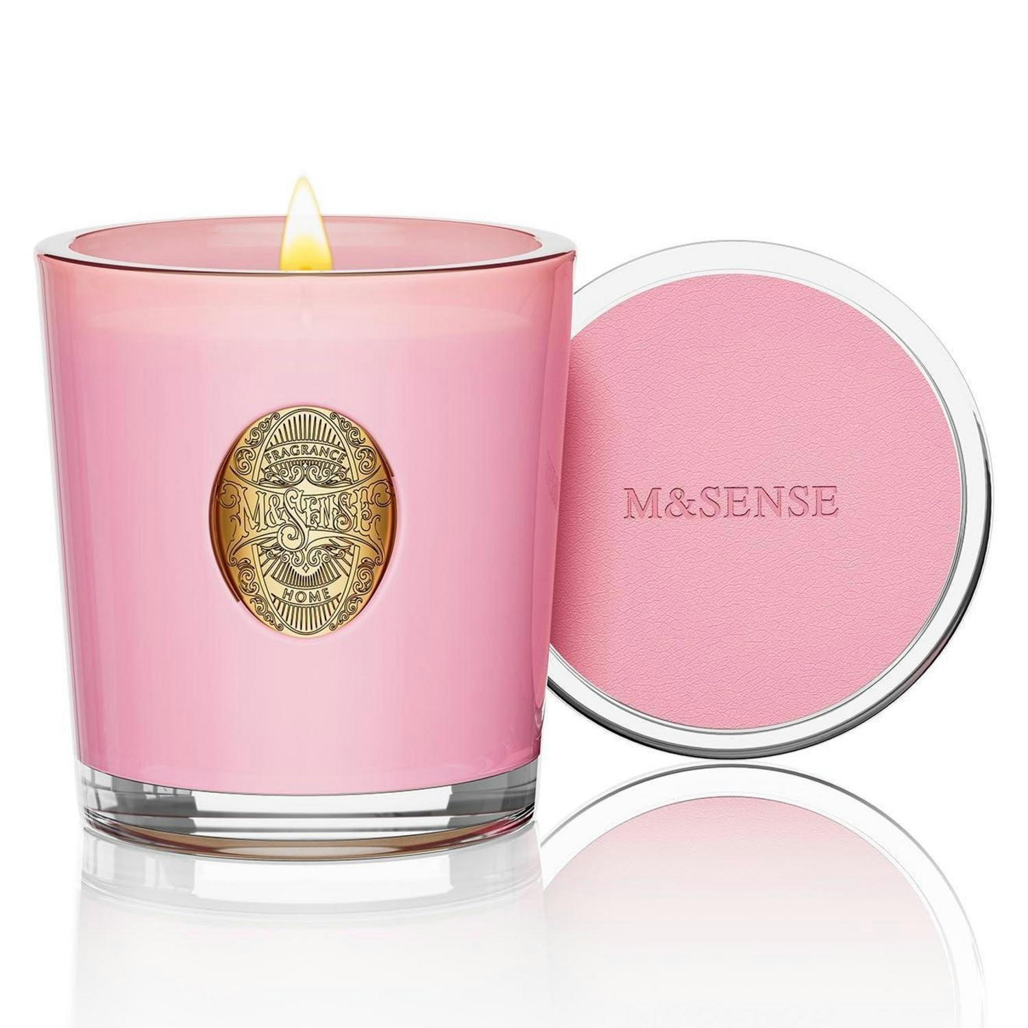 DUFTKERZE im Glas Pfingstrose Erröten 290g - Rosa, Glas (10cm)