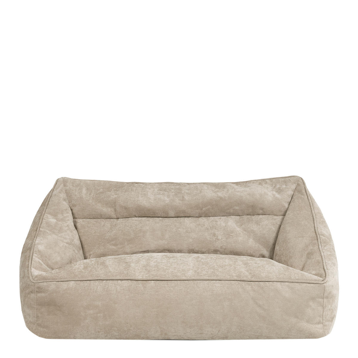 SITZSACK Sofa Chenille Cecilia - Beige, Kunststoff/Textil (160/70/93cm) - icon