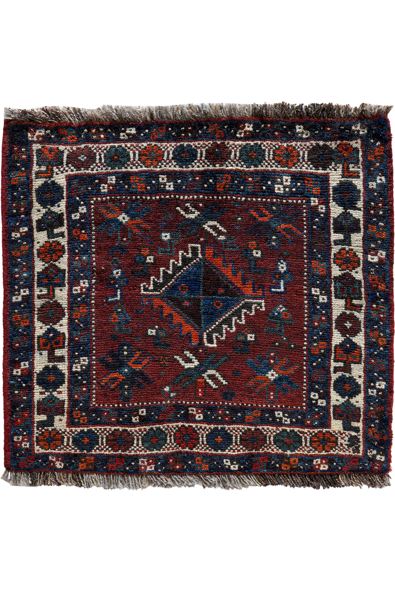 TEPPICH Gashgai Mehrfarbig 57/63 cm Schurwolle - Multicolor, Textil (63/57cm) - Looma