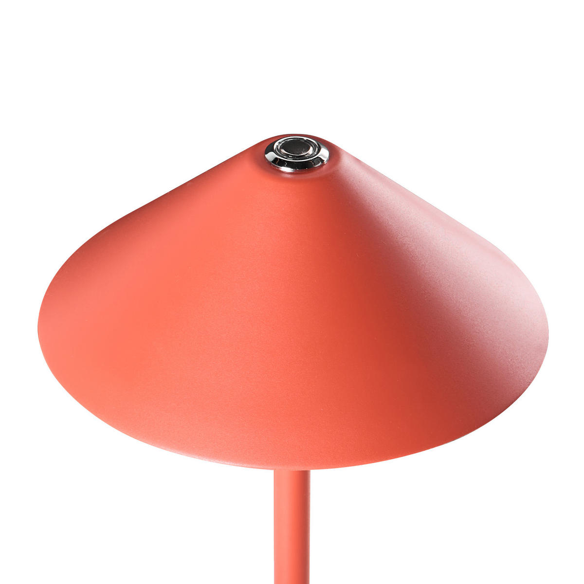 KABELLOSE LED Tischlampe mit Dimmer Metall Rot Modjo - Rot, Metall (18/18/33cm) - Beliani
