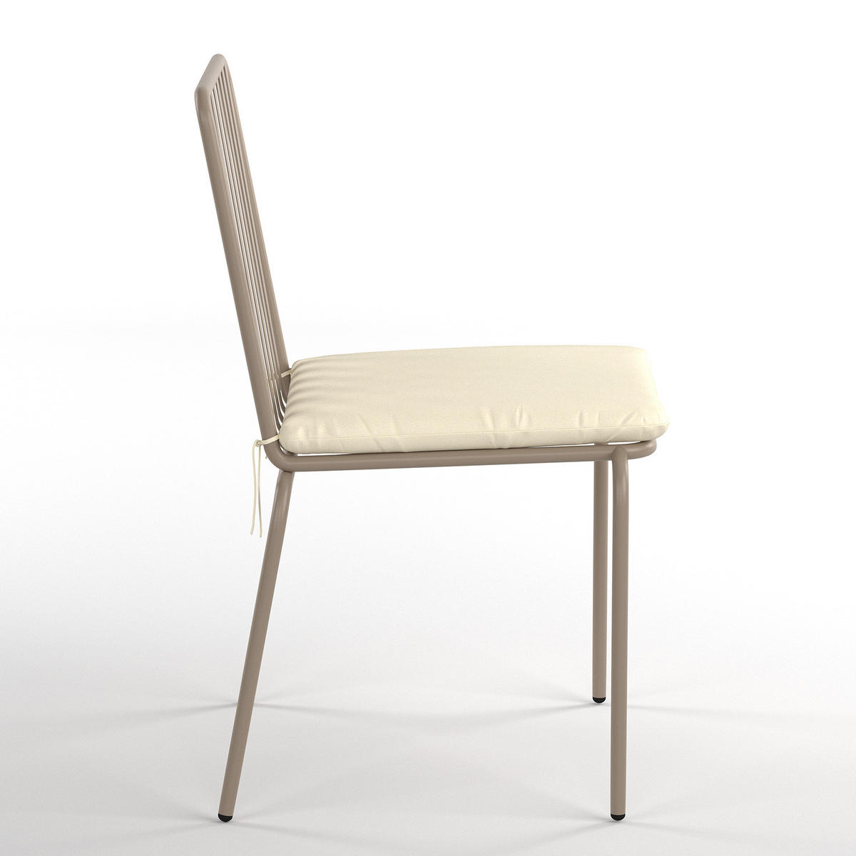 GARTENESSGRUPPE - 5-teilig - Stahl - Anthrazit - Taupe, Textil/Metall - home24