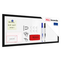 MAGNETISCHES Whiteboard mit schwarzen Holzrahmen 30x70cm - Schwarz, Holz (30/70/1.5cm) - ALLboards