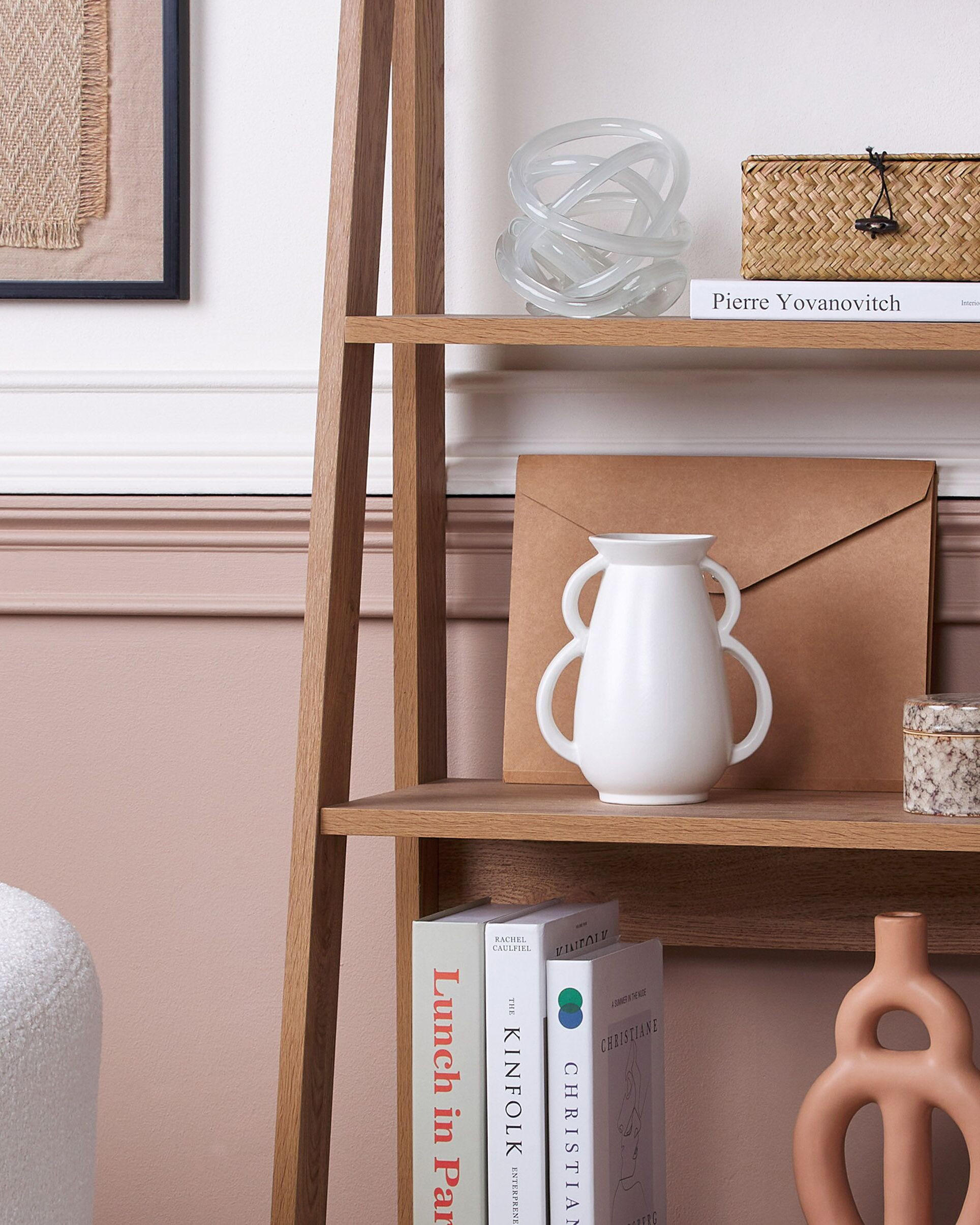 Thumbnail - Beliani Blumenvase, Weiß, Keramik, Mode, 19 cm, Dekoration, Vasen, Keramikvasen