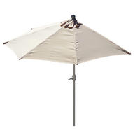 SONNENSCHIRM Cremeweiß - Weiß, Textil (285/145cm) - MCW