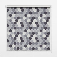 VNÚTORNÁ roleta - okenná roleta - roleta - 80x140 cm - Voštiny - sivá, plast (80/140/0.5cm) - TULUP