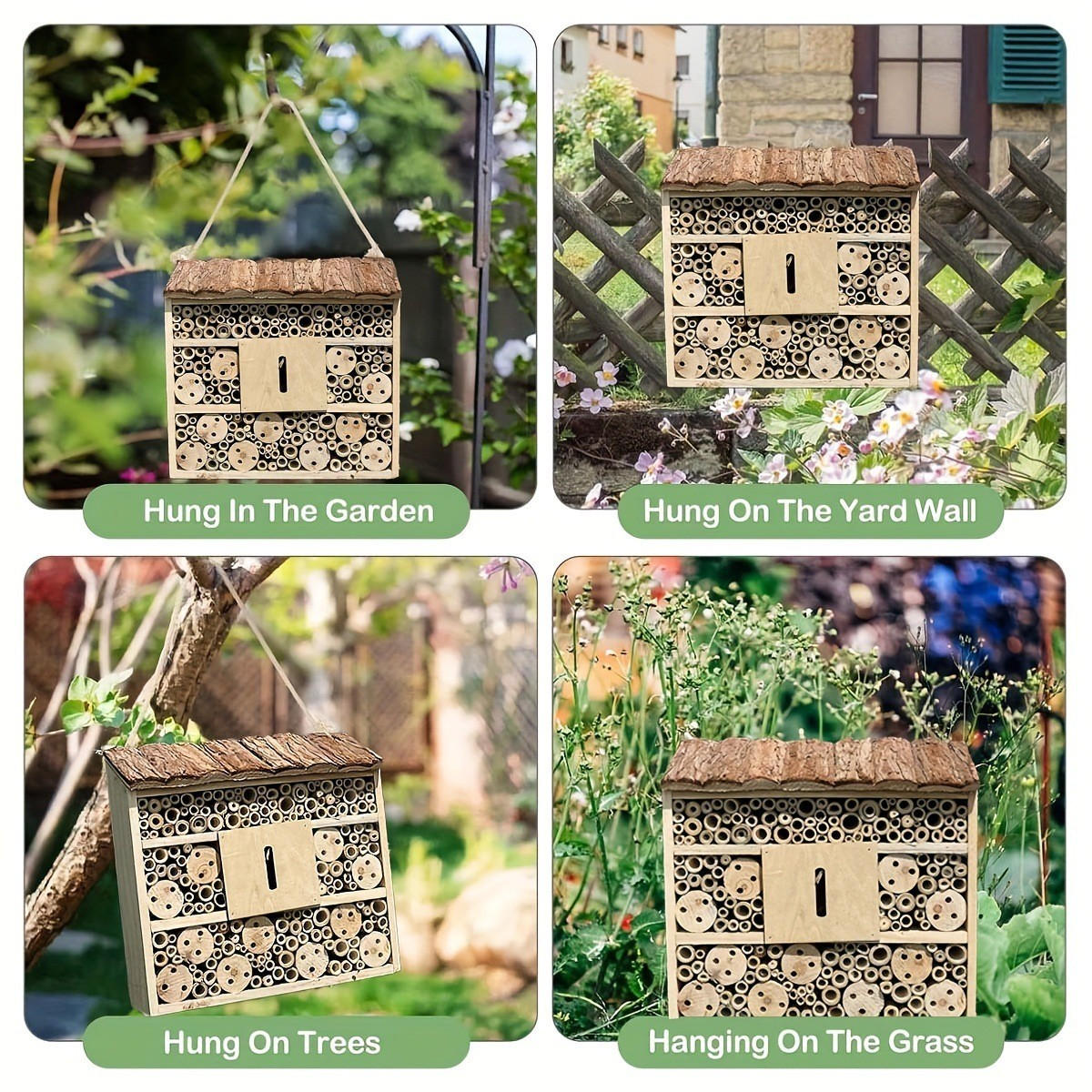 INSEKTENHOTEL 29.1/9.3/27.5 cm Naturfarben - Naturfarben, Holz (9.3/27.5/29.1cm) - Authentics