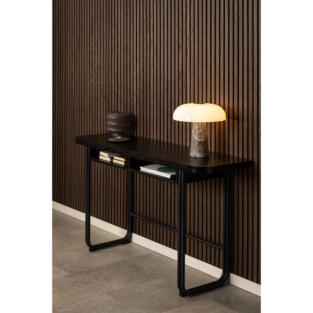 ESSTISCH, Darlington, Schwarz, MDF, 80 x 140 x 77 cm - Schwarz, Holzwerkstoff/Metall (140/80/77cm) - ebuy24