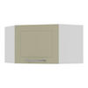 ECKHÄNGESCHRANK Kvantum W10/60/36 Vanille Matt / Weiß Matt 60 / 60 / 36cm - Creme/Weiß, Holz/Holzwerkstoff (60/36/60cm) - Feldmann-Wohnen