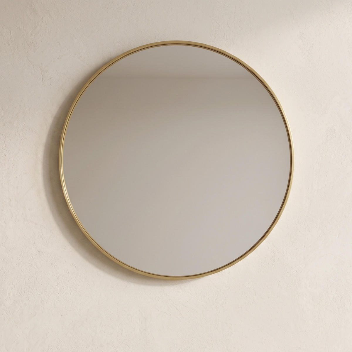 WANDSPIEGEL Løop 60 cm - Goldfarben, Metall (60/60/2.5cm) - SCENA LIVING
