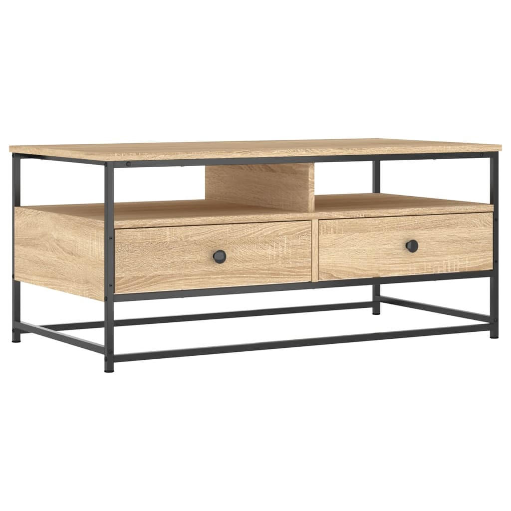 COUCHTISCH Sonoma-Eiche 100x51x45 cm Holzwerkstoff - Hellbraun, Holzwerkstoff (51/100/45cm) - furnicato