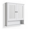 BADSPIEGELSCHRANK Bianco Weiß 56 x 58 cm - Weiß, Holzwerkstoff (56/58/13cm) - Vicco